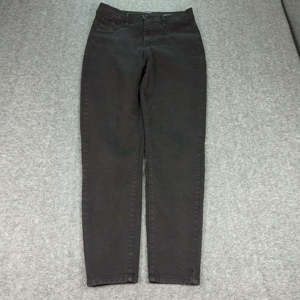 Curve Appeal Jeans‎ Womens 30 Black High Rise Minimalist Jegging Stretch Casual
